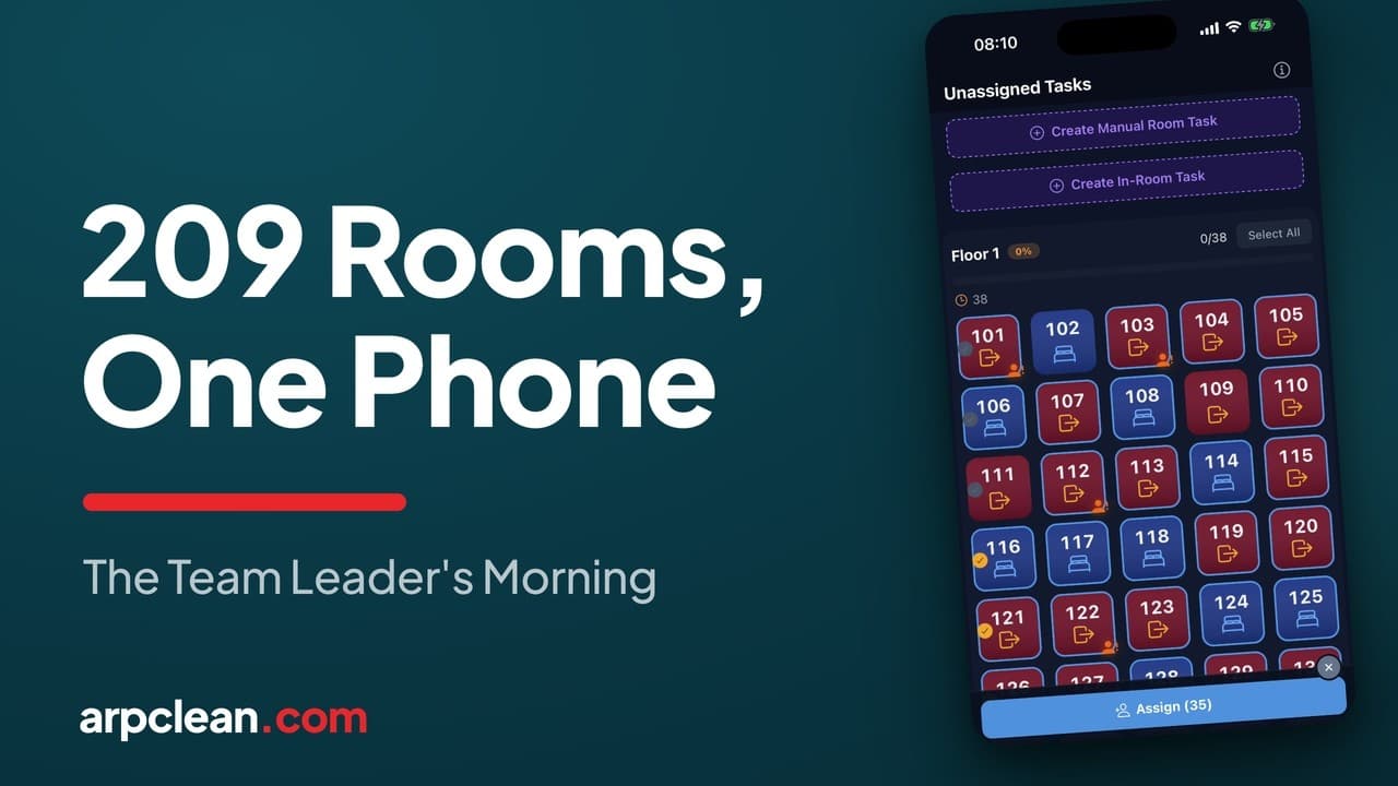 Assign rooms to cleaners