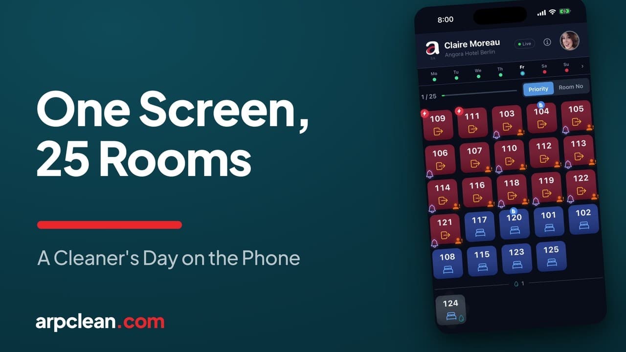 The cleaner's day on their own phone