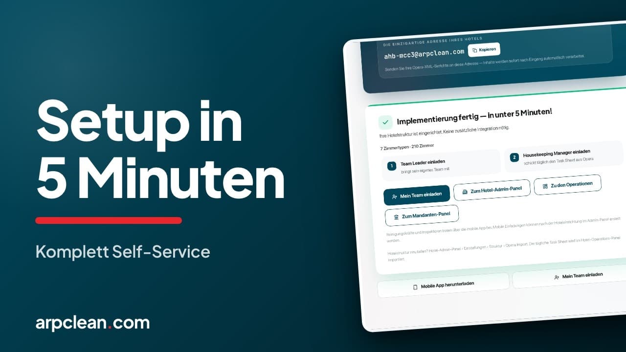 Reinigungsfirma einrichten und Mitarbeiter einladen
