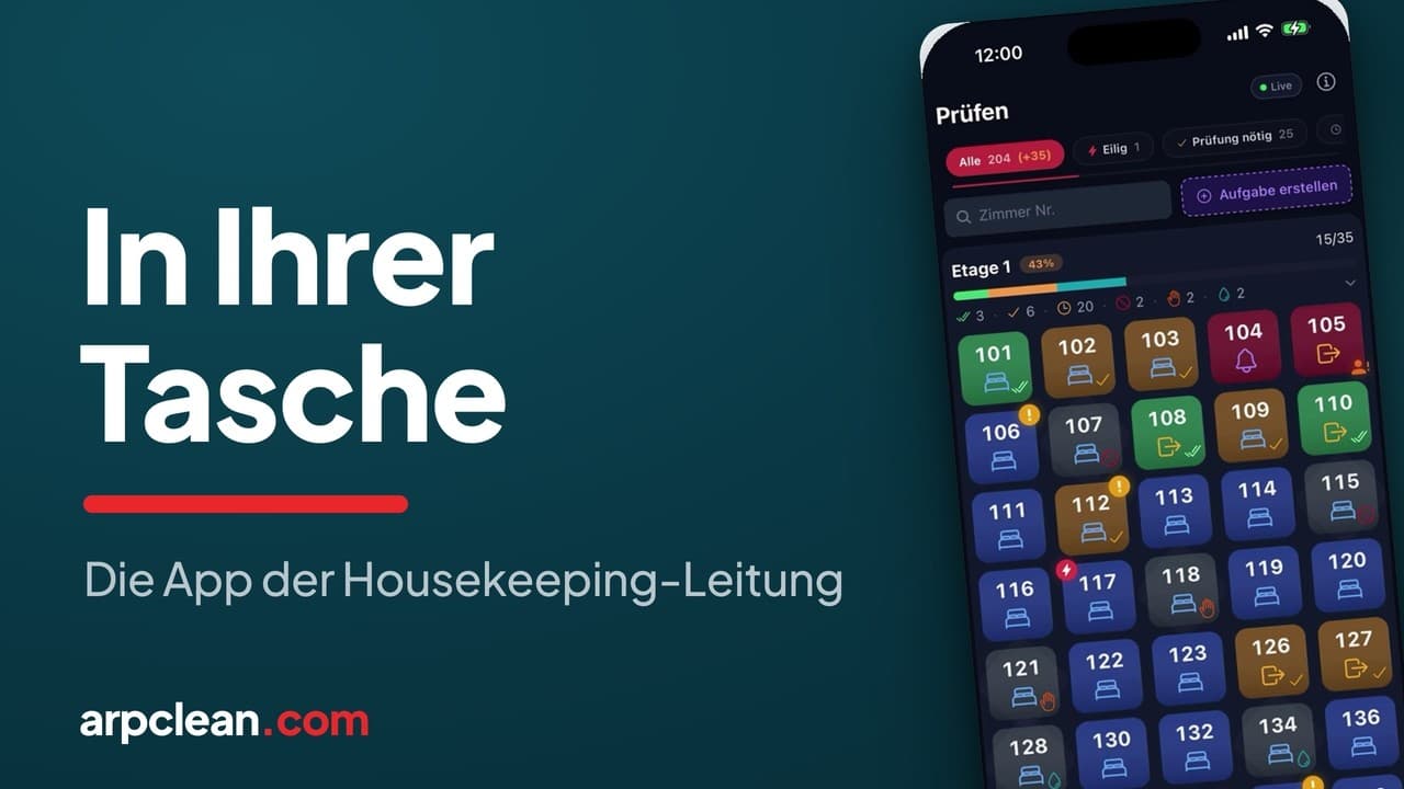 Housekeeping vom Telefon aus führen